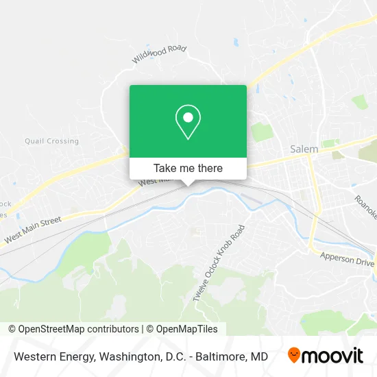 Western Energy map