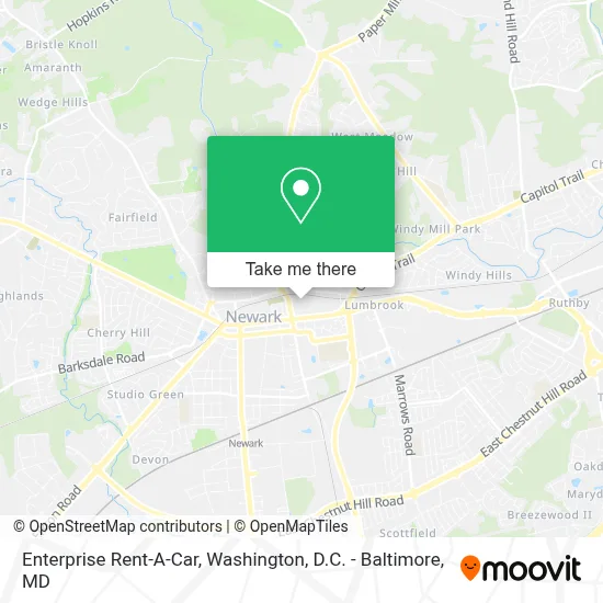 Enterprise Rent-A-Car map