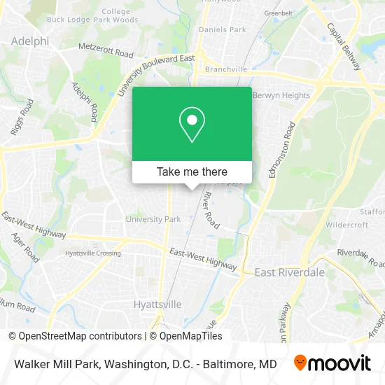 Walker Mill Park map
