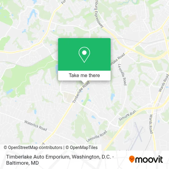 Timberlake Auto Emporium map