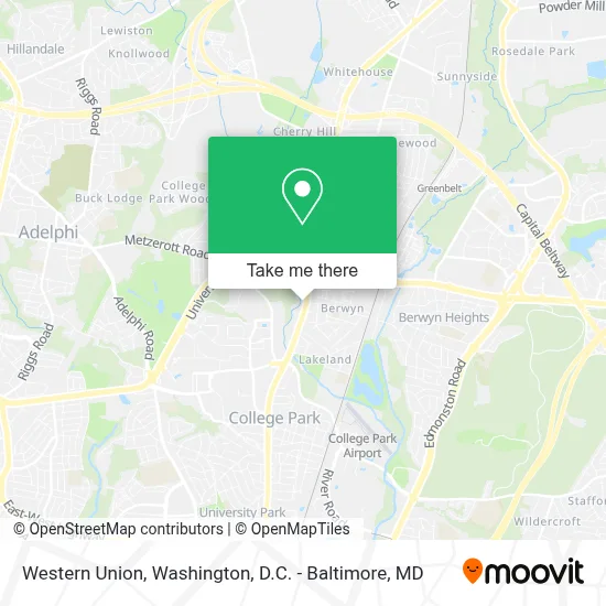 Western Union map
