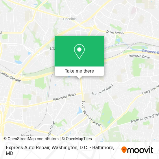 Express Auto Repair map