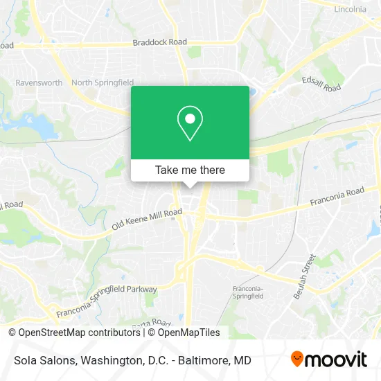 Sola Salons map