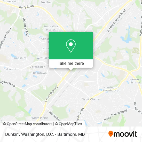 Dunkin' map