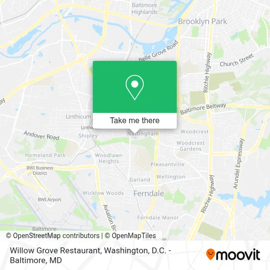 Willow Grove Restaurant map