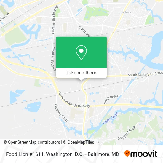 Food Lion #1611 map