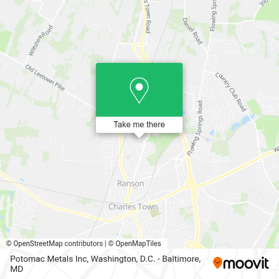 Potomac Metals Inc map