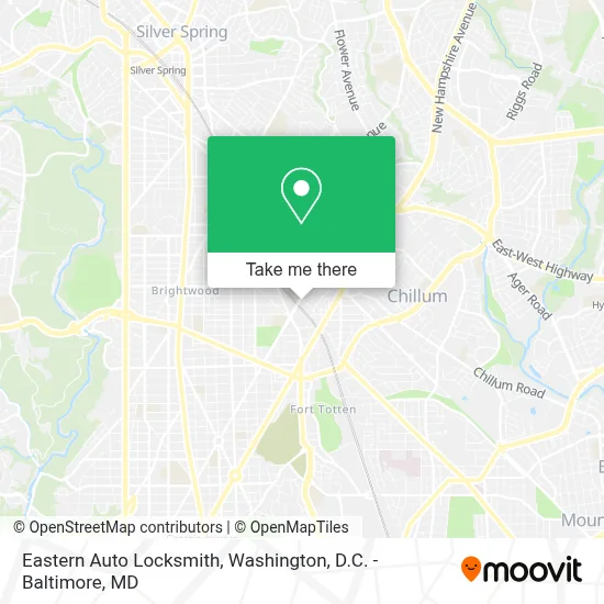 Eastern Auto Locksmith map