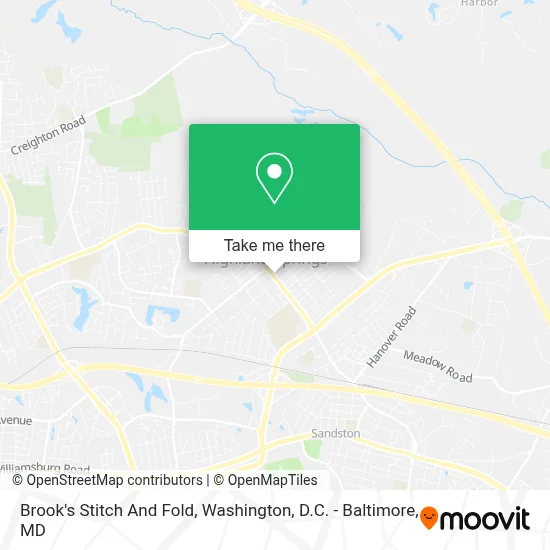 Brook's Stitch And Fold map