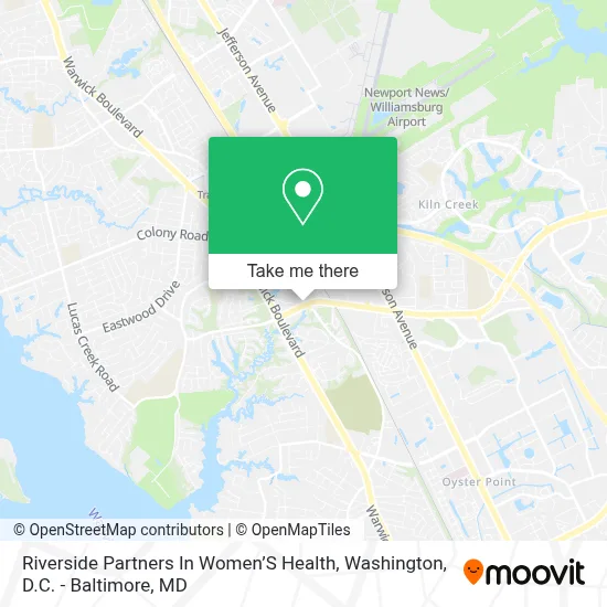 Riverside Partners In Women’S Health map