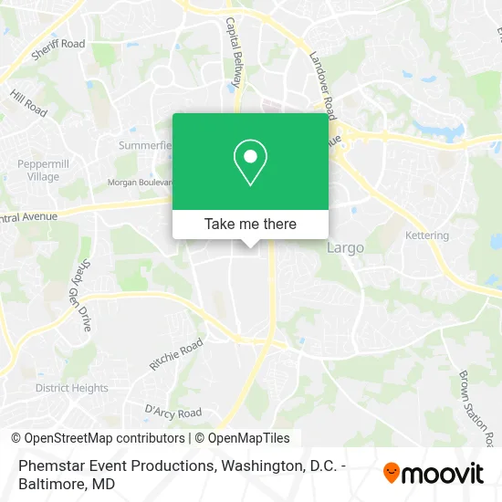 Phemstar Event Productions map