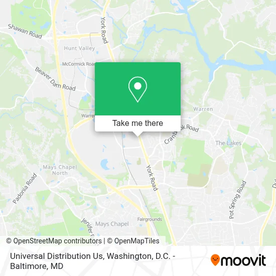 Universal Distribution Us map