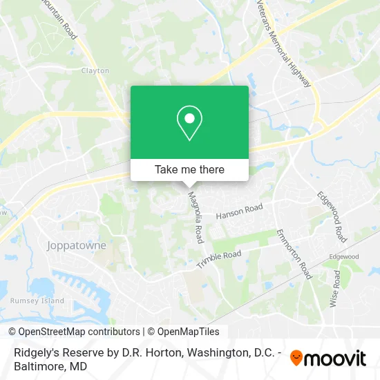 Ridgely's Reserve by D.R. Horton map