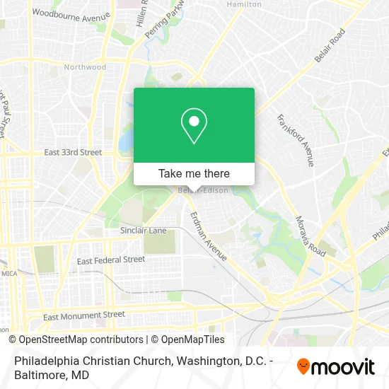 Philadelphia Christian Church map
