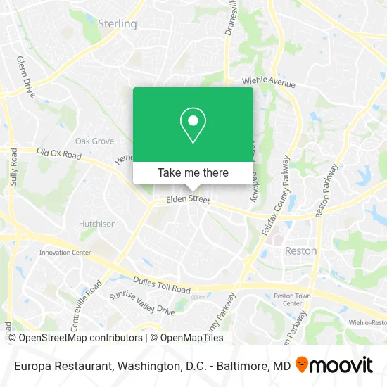 Europa Restaurant map