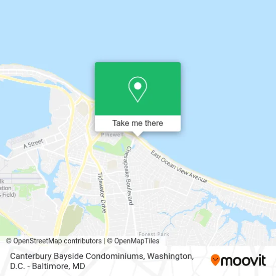 Canterbury Bayside Condominiums map
