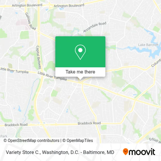 Variety Store C. map