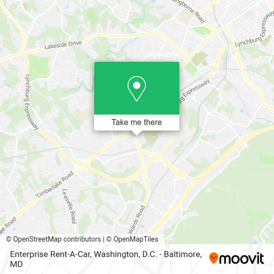 Enterprise Rent-A-Car map