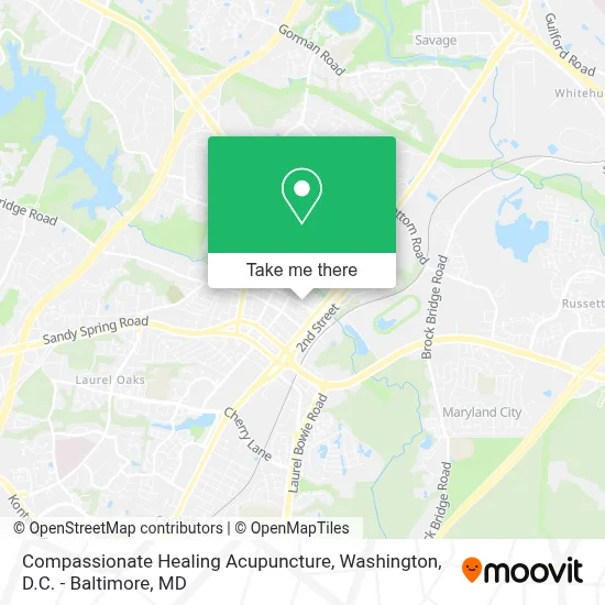 Compassionate Healing Acupuncture map