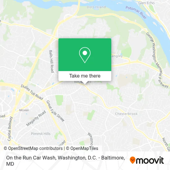 On the Run Car Wash map