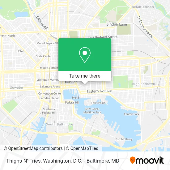 Thighs N' Fries map