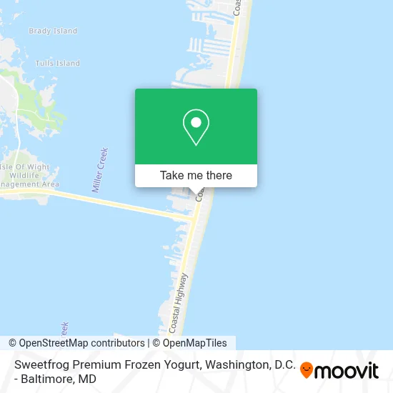 Sweetfrog Premium Frozen Yogurt map