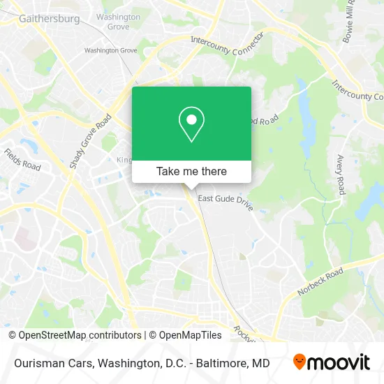 Ourisman Cars map
