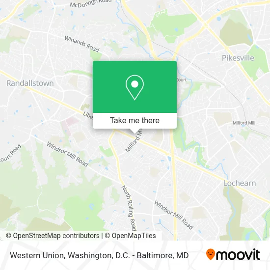 Western Union map