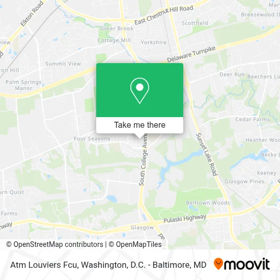 Atm Louviers Fcu map