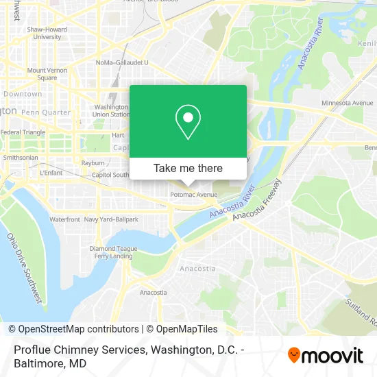 Proflue Chimney Services map