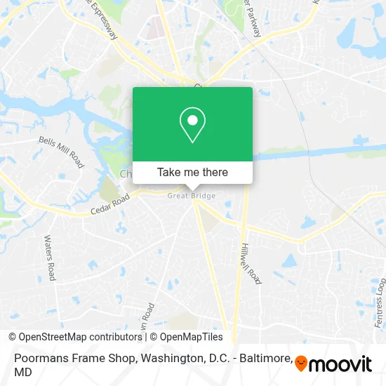 Poormans Frame Shop map