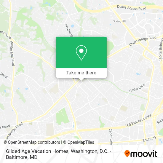 Gilded Age Vacation Homes map