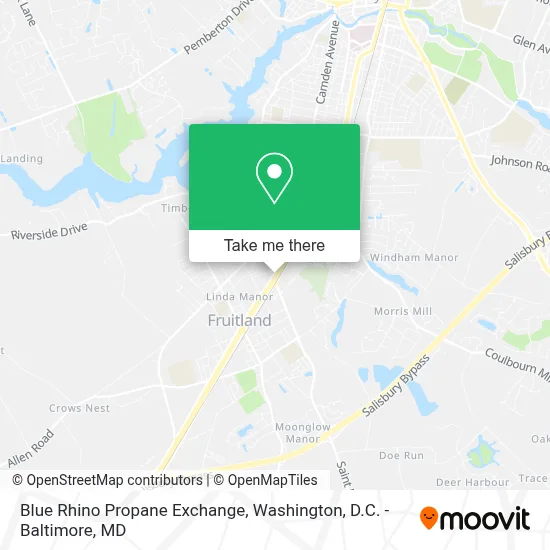 Blue Rhino Propane Exchange map
