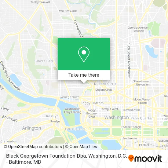 Black Georgetown Foundation-Dba map