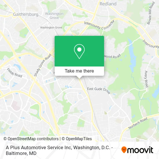 A Plus Automotive Service Inc map