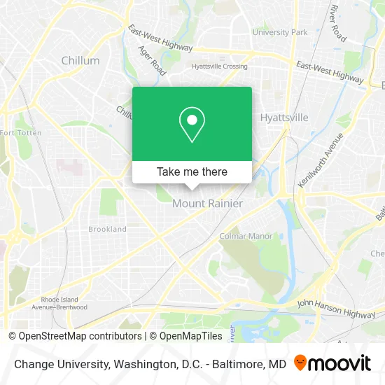 Change University map