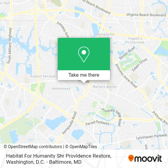 Habitat For Humanity Shr Providence Restore map