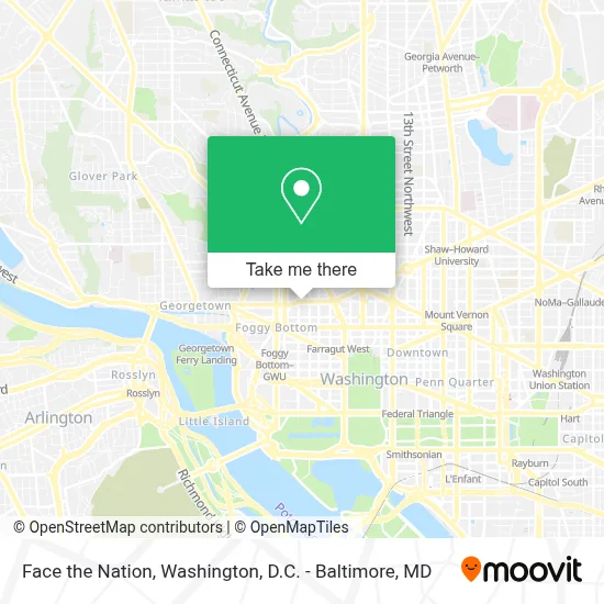 Face the Nation map