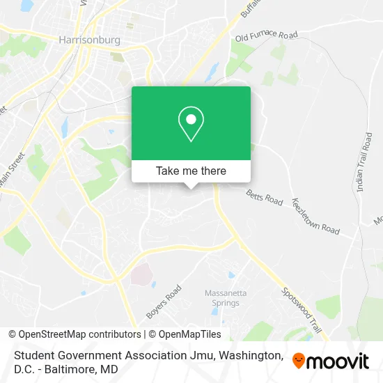 Student Government Association Jmu map