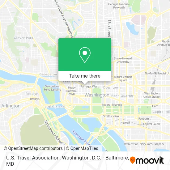 U.S. Travel Association map