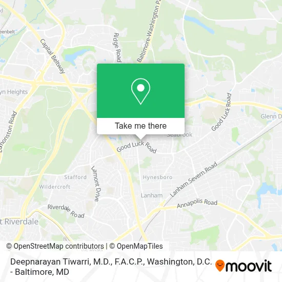 Deepnarayan Tiwarri, M.D., F.A.C.P. map