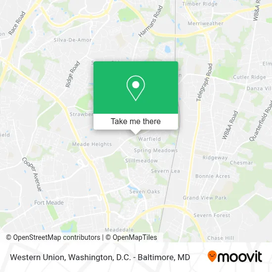 Western Union map