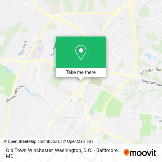 Old Town Winchester map