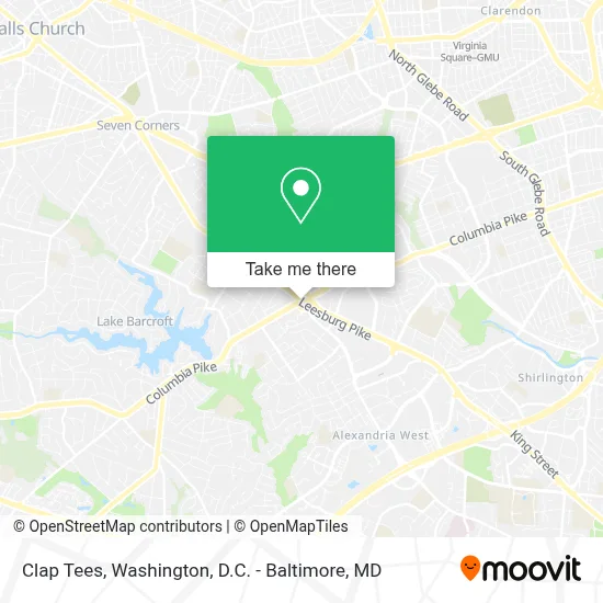 Clap Tees map