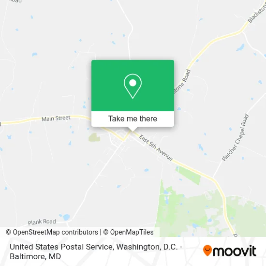 United States Postal Service map