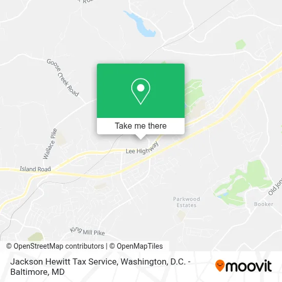 Jackson Hewitt Tax Service map