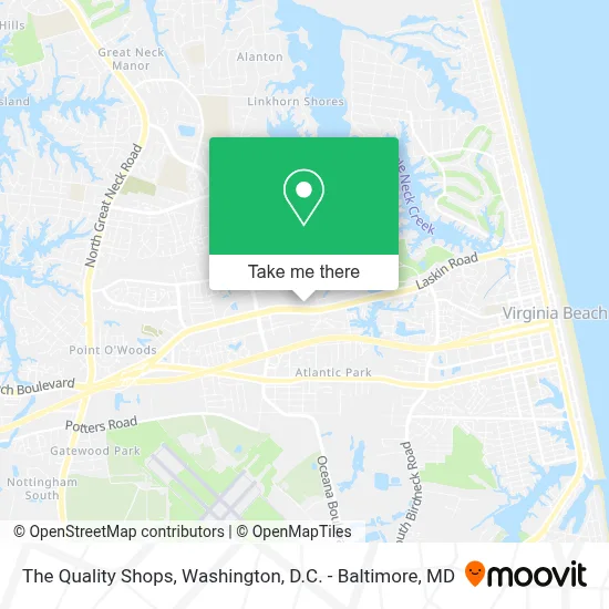 The Quality Shops map