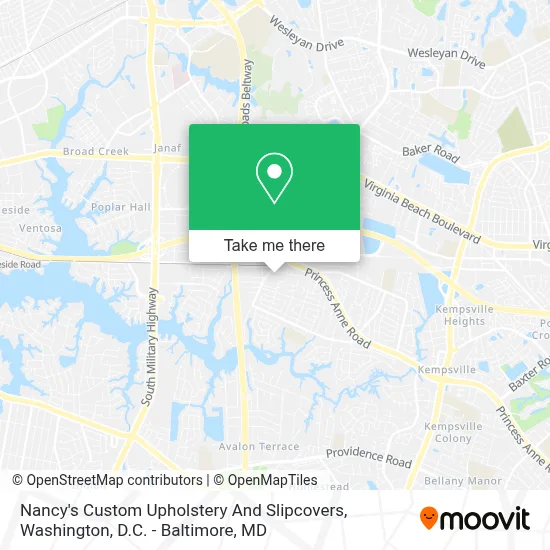 Nancy's Custom Upholstery And Slipcovers map