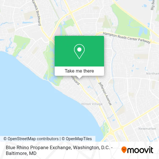 Blue Rhino Propane Exchange map