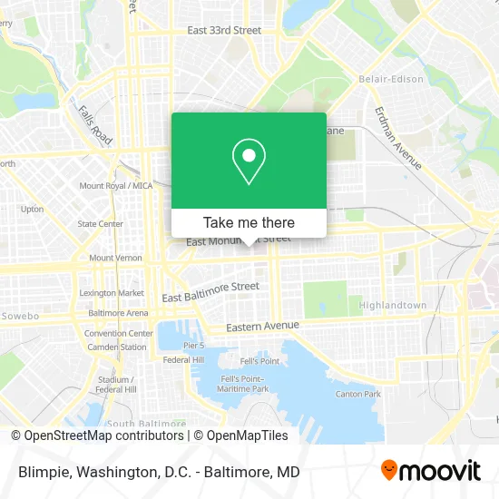 Blimpie map